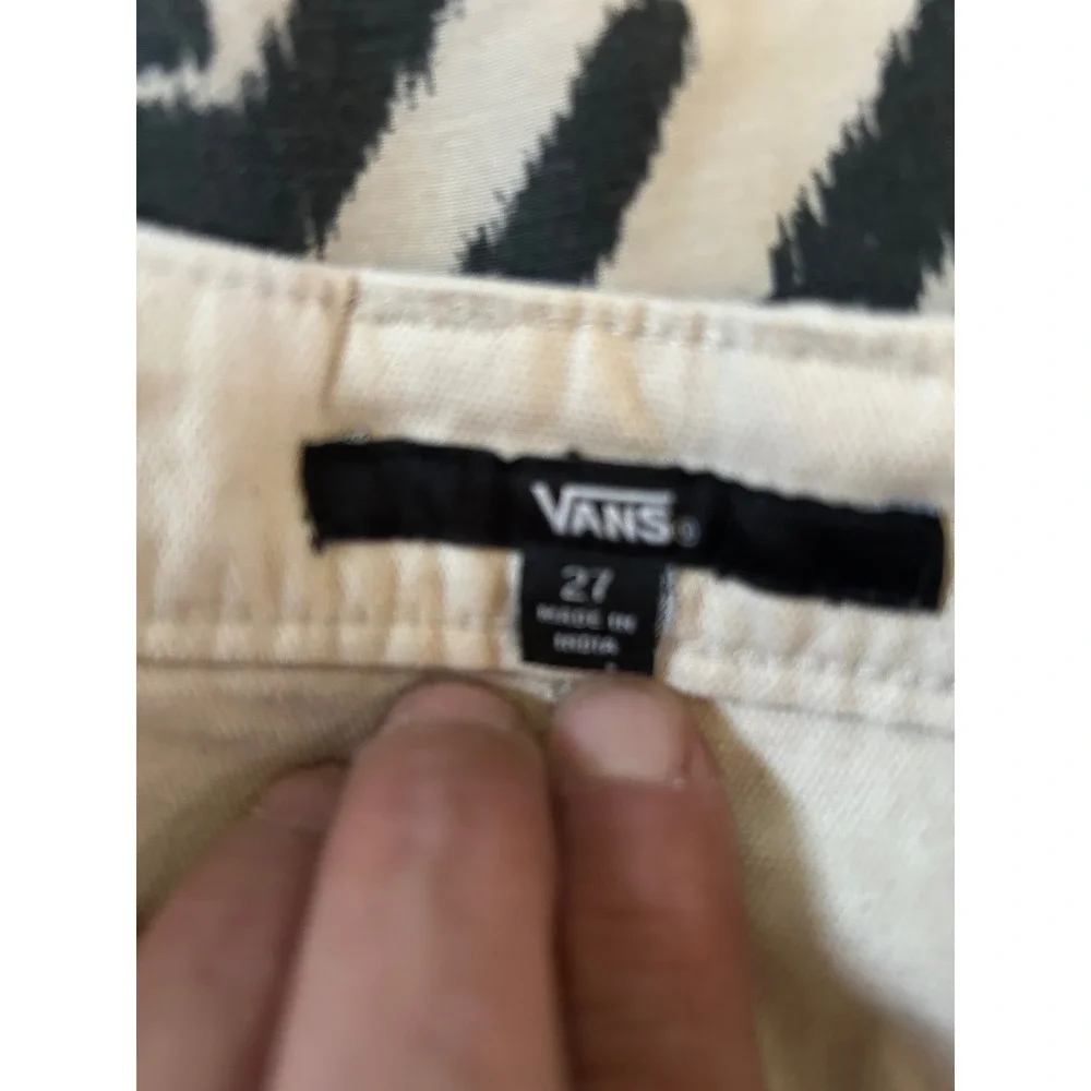 Vans No Place Like Home World Map‎ Shorts Size 27 Checkerboard Tan Women's